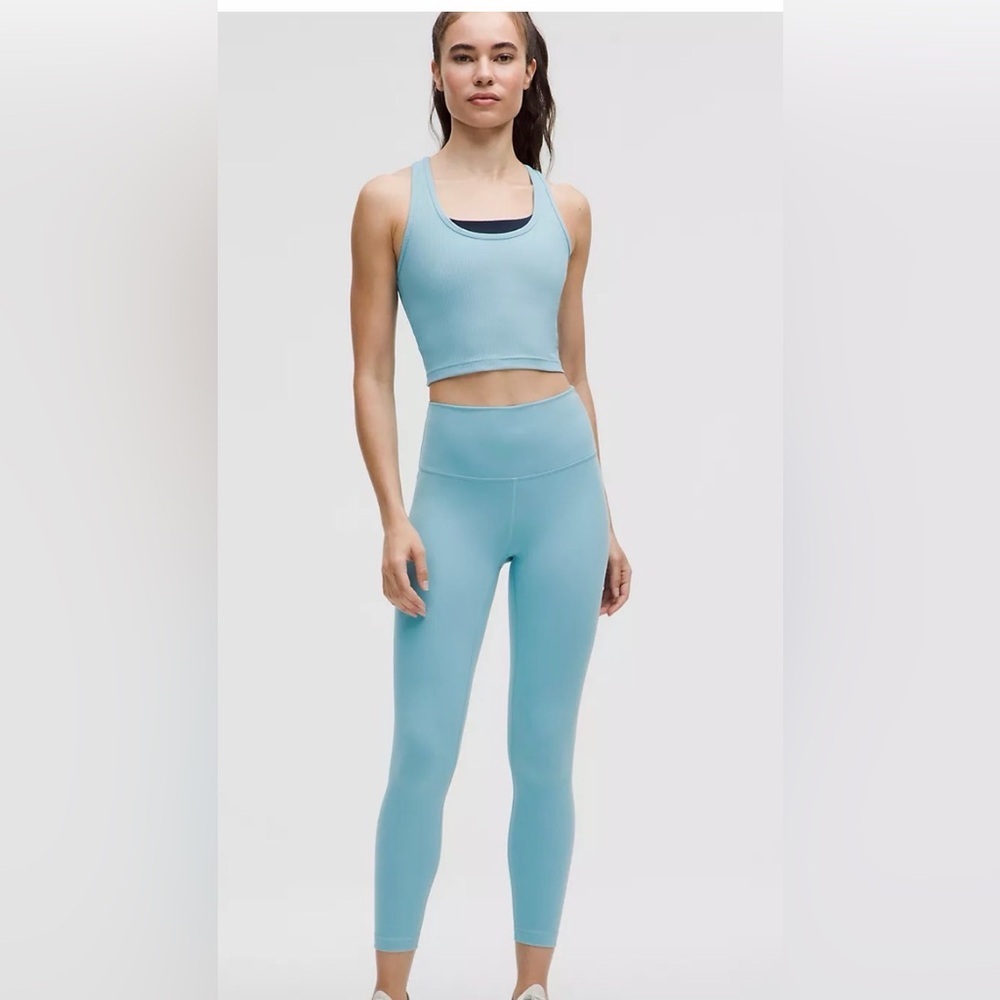Lululemon Wunder Train High-Rise Tight 25" size 4 Washed Blue NWT